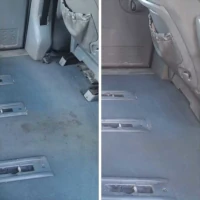 Tekstiilipesuriga autopõranda puhastamise enne ja pärast